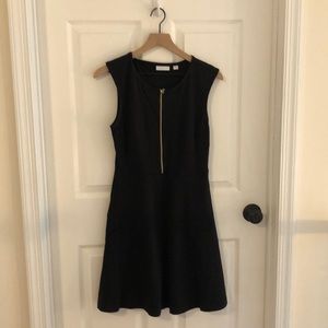 Women’s Cotton Dress with Gold Zip